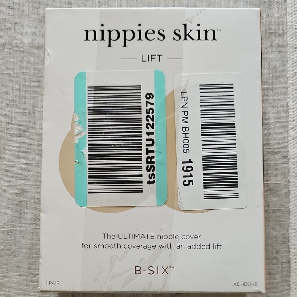 Nippies Skin Lift Silicone Adhesive Nipple Covers Size 2 L/XL  D+ Cups- Creme